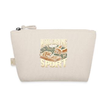 Holzschnitzen ist mein Sport - Bio-Täschchen - Natur - Vorne