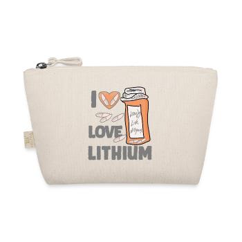 Leben Lachen Lithium ich liebe - Bio-Täschchen - Natur - Vorne