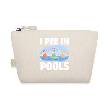 Funny "I pee in pools"! Sarcastic, ironic - Organic Pouch - nature - Front