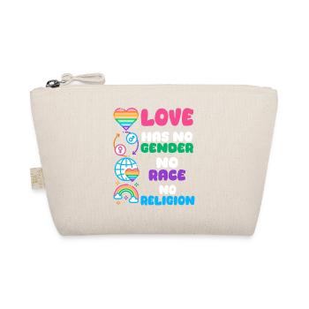 Gender Lesben, Schwule, Trans, Queer Regenbogen - Bio-Täschchen - Natur - Vorne