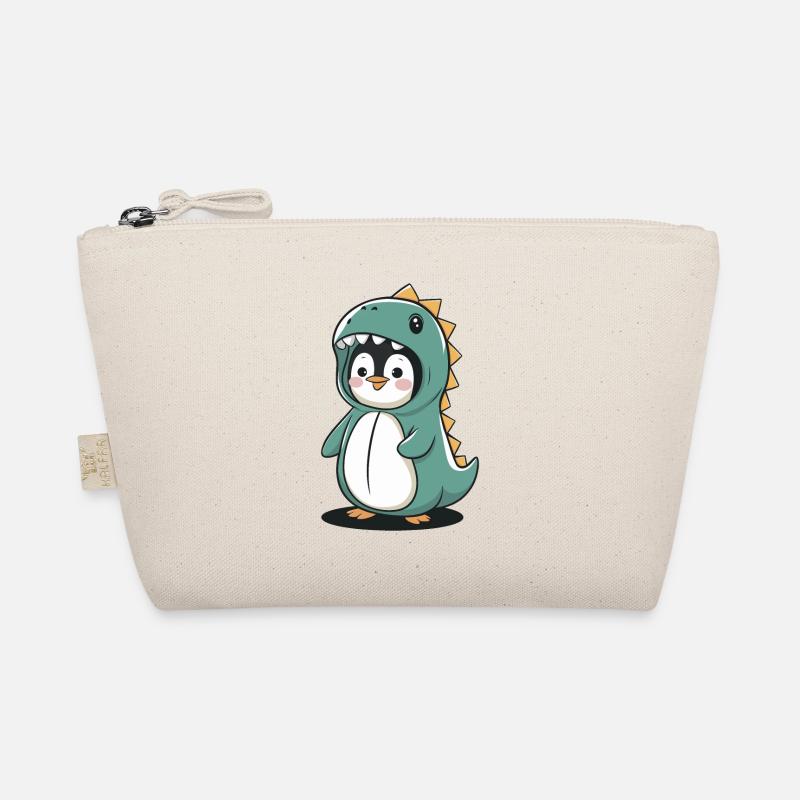 Pingouin mignon en costume de dinosaure Trousse biologique