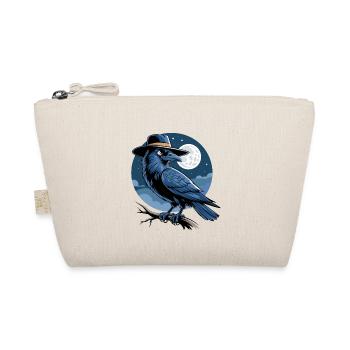 Raven Fairy Tale Fantasy Night Full Moon Ornithologist - Organic Pouch - nature - Front