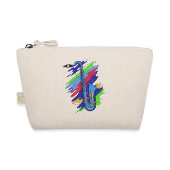Music Celebrations: Saxophone Rock 'n' Roll Artists - Organic Pouch - nature - Front