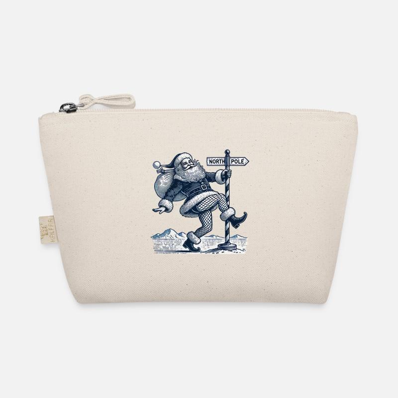 Funny Christmas Pole Dance Santa Organic Pouch