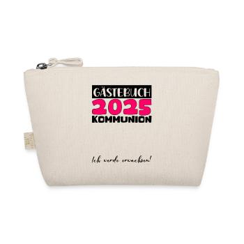Livre d'or communion 2025 cadeau filles garçons - Trousse biologique - nature - Devant