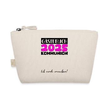 Livre d'or communion 2025 cadeau filles garçons - Trousse biologique - nature - Devant