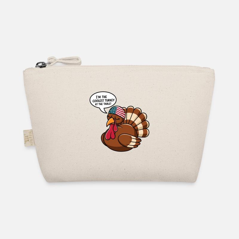 Lustiger Thanksgiving Truthahn - Bio-Täschchen - Natur