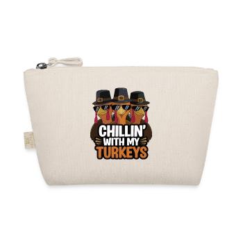 Lustiger Thanksgiving Truthahn - Bio-Täschchen - Natur - Vorne