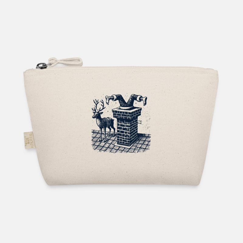 Merry Christmas is in the chimney Organic Pouch