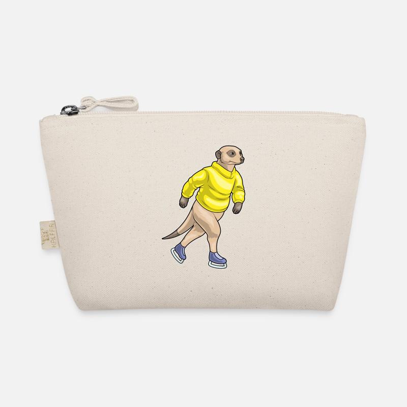 Erdmännchen Eislaufen Schlittschuhe Bio-Täschchen