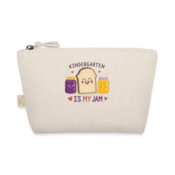 Funny Kindergarten Design – Breakfast Outfit - Organic Pouch - nature - Front