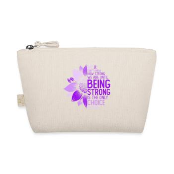 Cancer Awareness Sunflower Motivation Gift - Organic Pouch - nature - Front