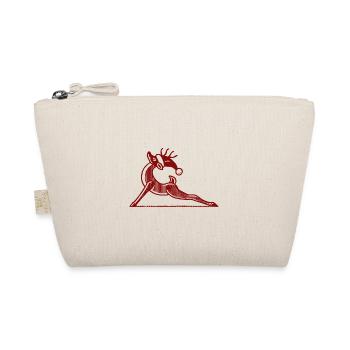 Yoga Reindeer Christmas Relaxation - Organic Pouch - nature - Front