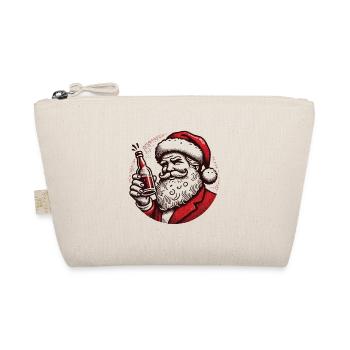 Le Père Noël aime l’alcool Humour de Noël - Trousse biologique - nature - Devant