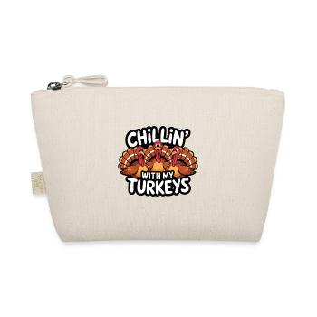 Lustiger Thanksgiving Truthahn - Bio-Täschchen - Natur - Vorne