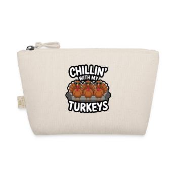 Lustiger Thanksgiving Truthahn - Bio-Täschchen - Natur - Vorne