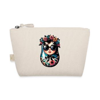 Russe Fille Matriochka Moscou avec des lunettes de soleil - Trousse biologique - nature - Devant