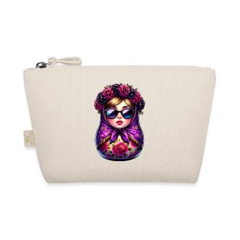 Russe Fille Matriochka Moscou avec des lunettes de soleil - Trousse biologique - nature - Devant