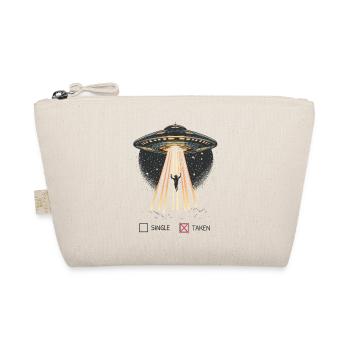 Alien Forgive Valentine's Day Funny Gift - Organic Pouch - nature - Front