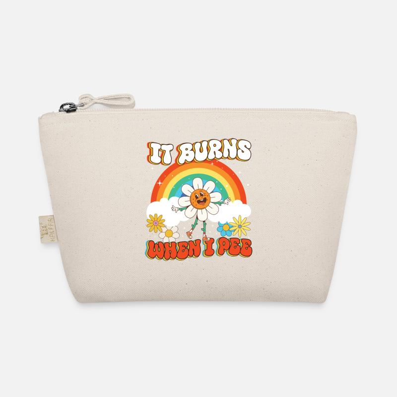 Lustiger Spruch "It Burns when i Pee"! Bio-Täschchen