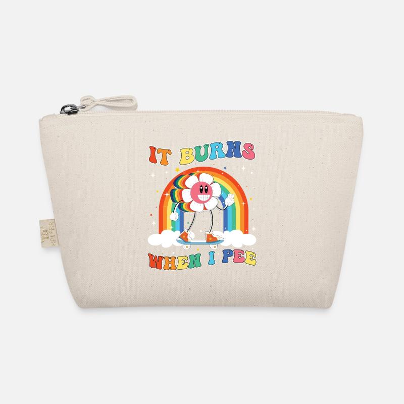 Lustiger Spruch "It Burns when i Pee"! Bio-Täschchen