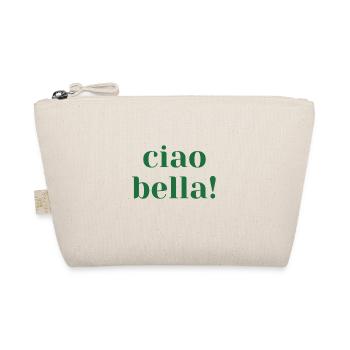 Ciao Bella Spruch Italien Italienerin Geschenk - Bio-Täschchen - Natur - Vorne