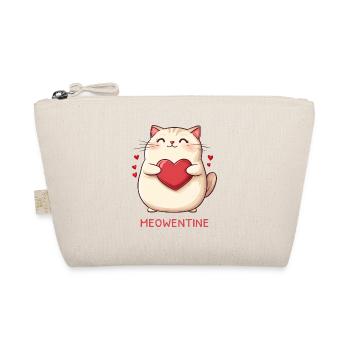 Meowentine Cat Heart Love Cadeau de la Saint-Valentin - Trousse biologique - nature - Devant