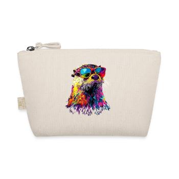 Otter Sea Otter Otter Marten Love Cute Otter - Organic Pouch - nature - Front