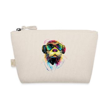 Otter Sea Otter Otter Marten Love Cute Otter - Organic Pouch - nature - Front