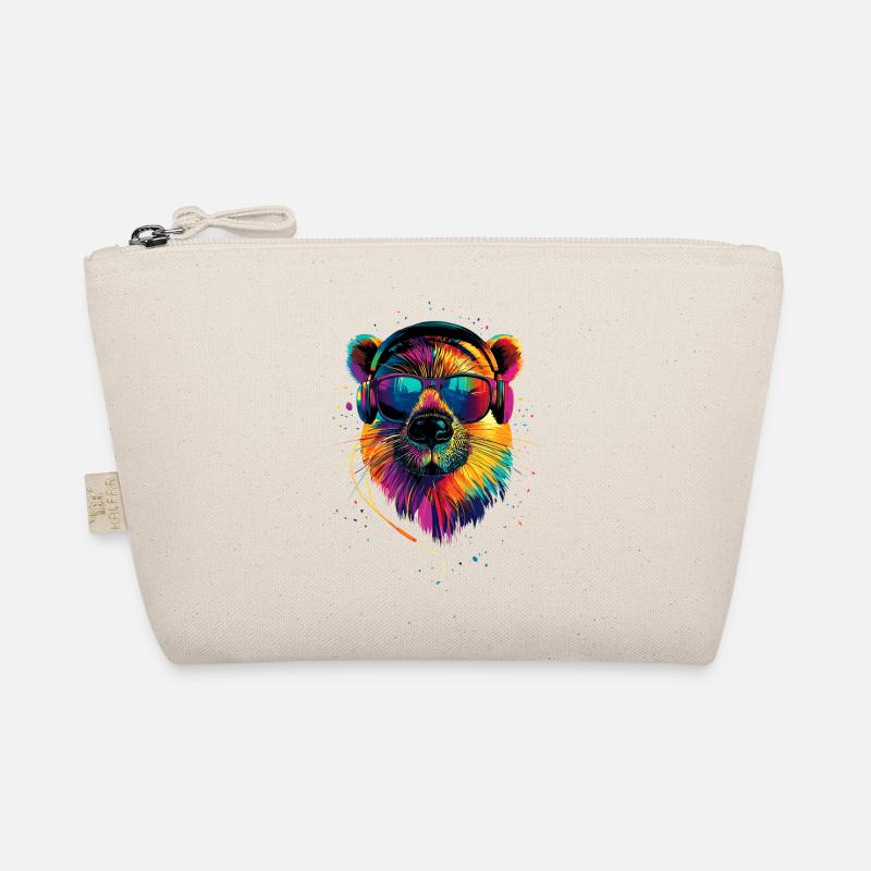 Beaver Motif Beaver Whisperer Rodents Cute Beaver Organic Pouch