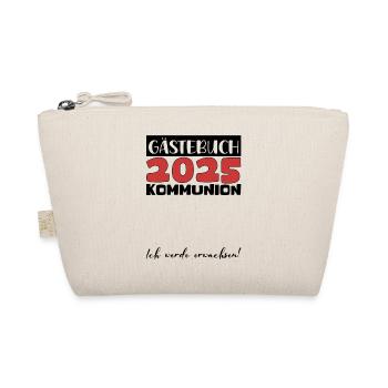 Livre d'or communion 2025 cadeau filles garçons - Trousse biologique - nature - Devant