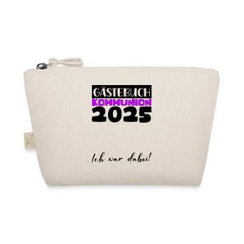 Communion 2025 Guest Book Gift Girls Boys - Organic Pouch - nature - Front