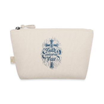 Faith About Fear Bible Verse Bible Verse Jesus - Organic Pouch - nature - Front