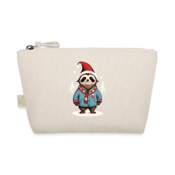 Paresseux de Noël avec chapeau et écharpe - Trousse biologique - nature - Devant