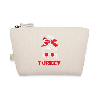 Sports Turkey, Football, Outfit for Sports Fan - Organic Pouch - nature - Front
