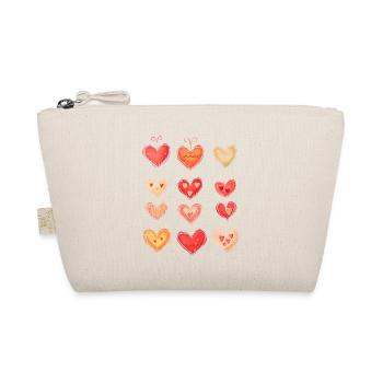 Motif Coeur Saint Valentin Motif Coeur Cadeau - Trousse biologique - nature - Devant