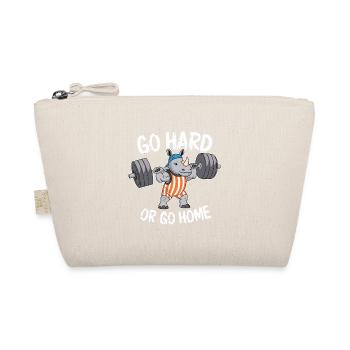 GYM GO HARD OR GO HOME - Organic Pouch - nature - Front