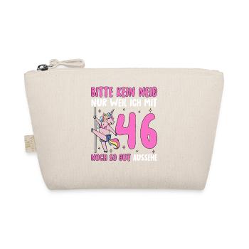 Bitte Kein Neid 46 Geburtstag - Bio-Täschchen - Natur - Vorne