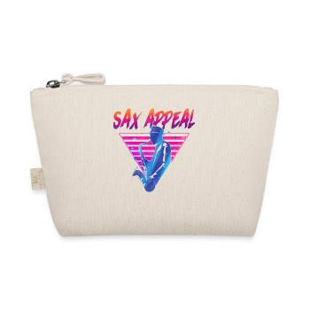 Saxophone Retro Vintage Sax Appeal - Organic Pouch - nature - Front