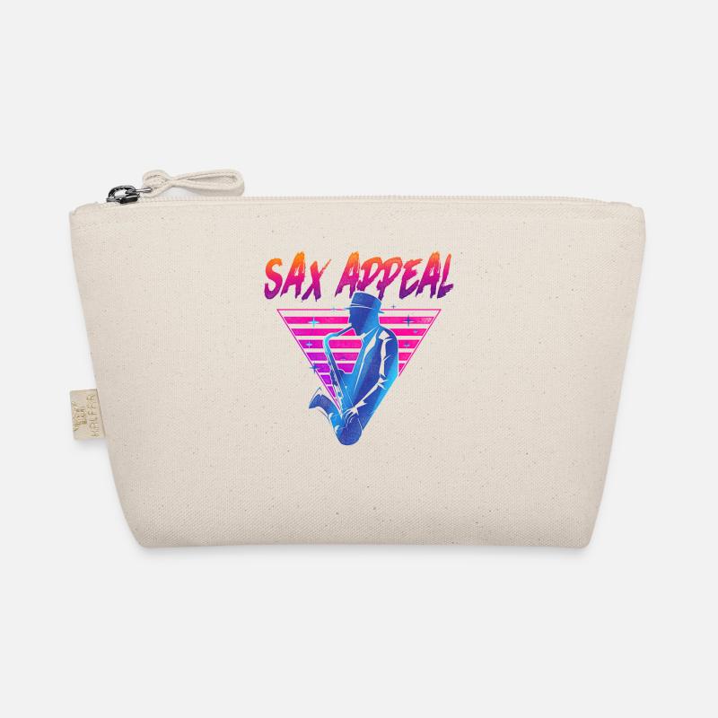 Saxophone Rétro Vintage Sax Appel Trousse biologique