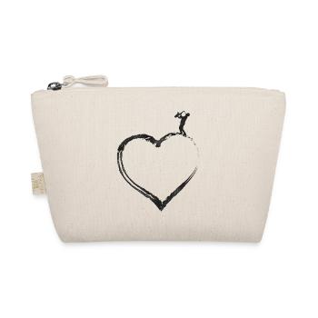 Saxophone Heart - Organic Pouch - nature - Front