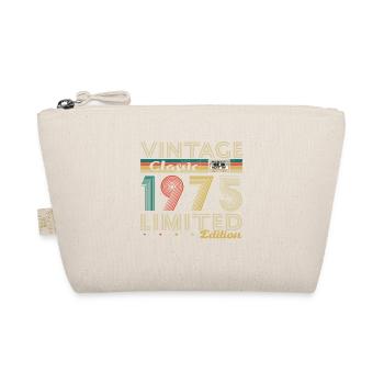 1975 Vintage Retro Geburtstagsgeschenk - Bio-Täschchen - Natur - Vorne