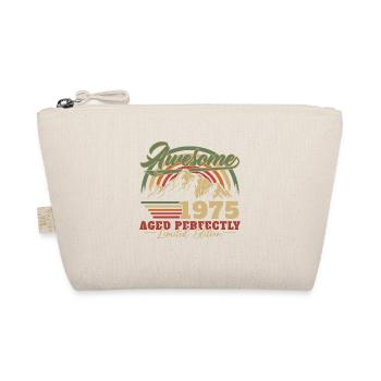 1975 Vintage Retro Geburtstagsgeschenk - Bio-Täschchen - Natur - Vorne