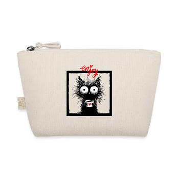 Cat Coffee Coffee Drinker Cat Mom Funny Meow - Organic Pouch - nature - Front