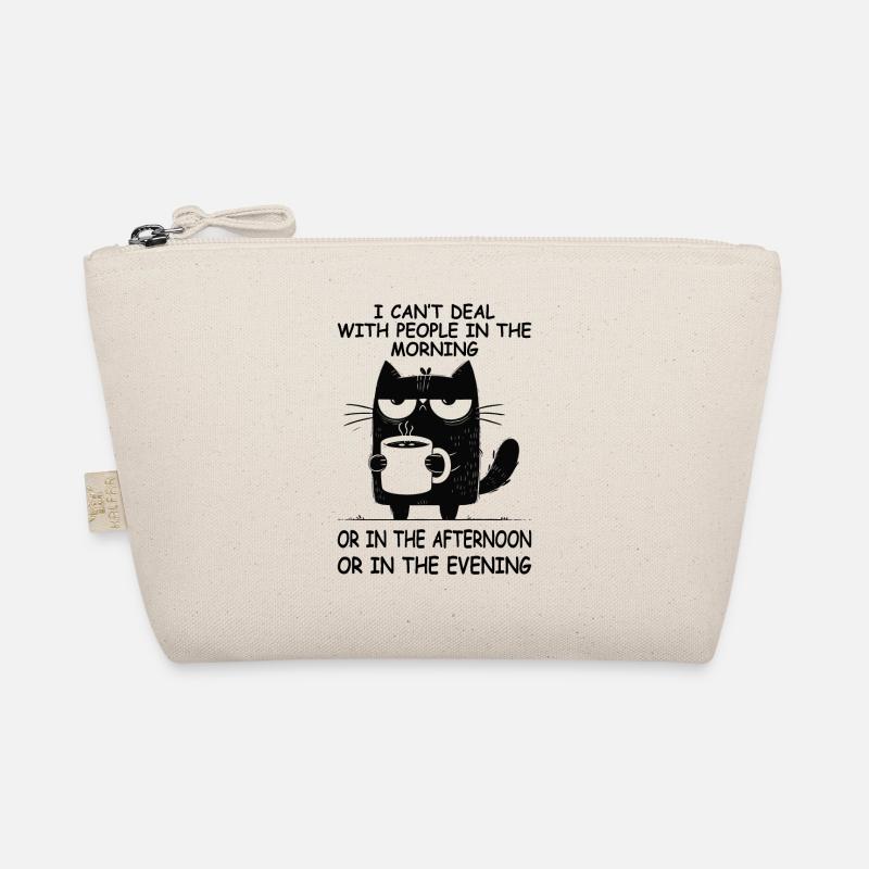 I Can Not Deal With People Lustige Katze Kaffee - Bio-Täschchen - Natur