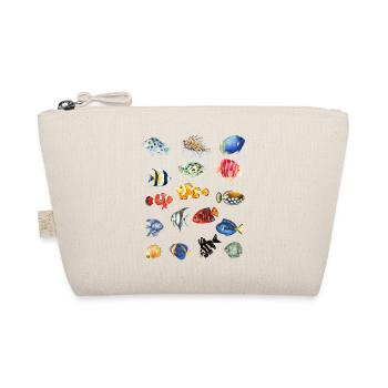 Sea Fish T-Shirt - Colorful Beachwear Pattern - Organic Pouch - nature - Front