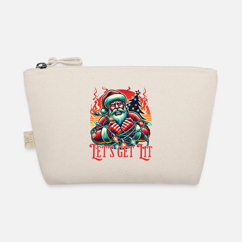Christmas fun with Let's Get Lit motif Organic Pouch