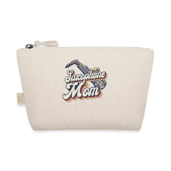 Saxophone Mom Retro Vintage - Organic Pouch - nature - Front
