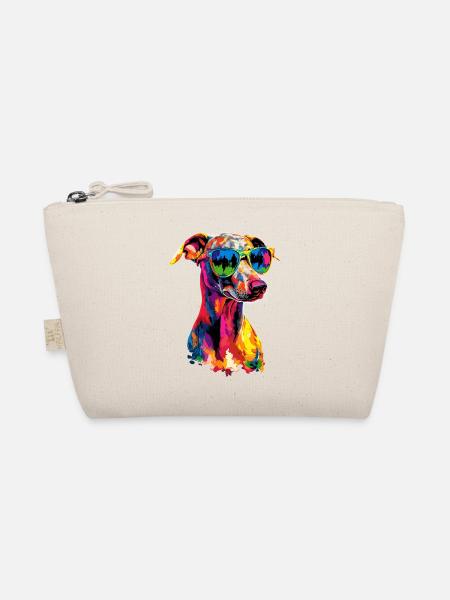 Windhund Hundeliebhaber Jagdhund Liebe Greyhound - Bio-Täschchen - Natur