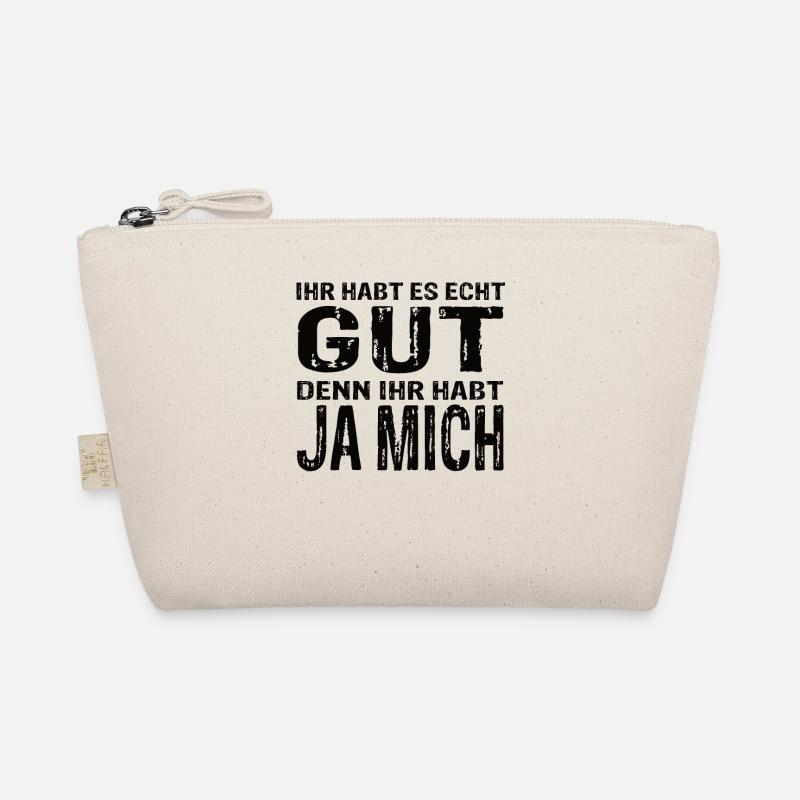 Witziges Statement Design – Ihr habt es echt gut - Bio-Täschchen - Natur
